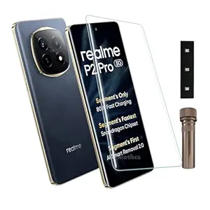 Mothca UV Tempered Glass for Realme P2 Pro 5G| 9H Hardness | Full Edge-to-Edge Coverage | Ultra HD Clarity | UV Adhesive & Easy Installation (Pack of 1)
