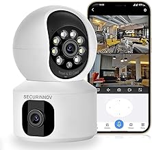 SECURINNOV 4MP Dual Lens Wireless WiFi Smart CCTV Camera