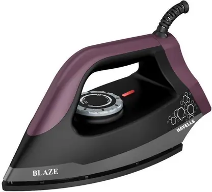 HAVELLS by HLLS BLAZE DRY IRON 2KG HEAVY 1250 W Dry Iron  (Black, Multicolor)