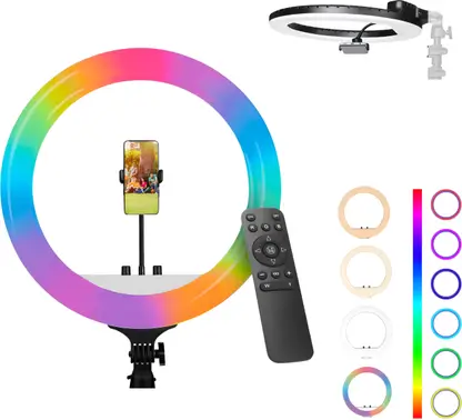 DIGITEK DRL-18 RGB Ring Flash  (White, Black)