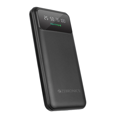 ZEBRONICS 10000 mAh 20 W Slim Power Bank
