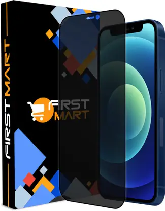 FIRST MART Edge To Edge Tempered Glass for Apple iPhone 12, Apple 12, iPhone 12, Apple iPhone 12 Pro, Apple 12 Pro, iPhone 12 Pro, (Privacy Protection)  (Pack of 1)