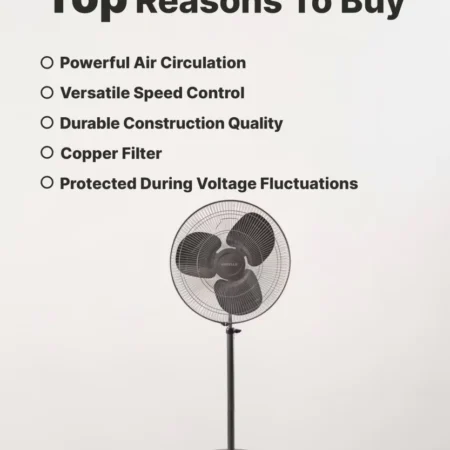 HAVELLS Windstorm Pro 500 mm 3 Blade Pedestal Fan  (Charcoal Grey | Pack of 1)