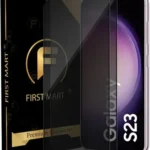 FIRST MART Edge To Edge Tempered Glass for Samsung Galaxy S23 5G, Samsung Galaxy S22 5G, Samsung S23 5G, Samsung S23, Privacy Anti Spy Glass, ( Fingerprint Working )  (Pack of 2)