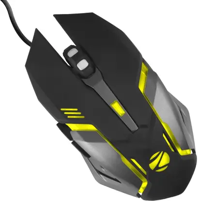 ZEBRONICS ZEB-TRANSFORMER-M Wired Ambidextrous Optical Gaming Mouse  (USB 3.0, Black)